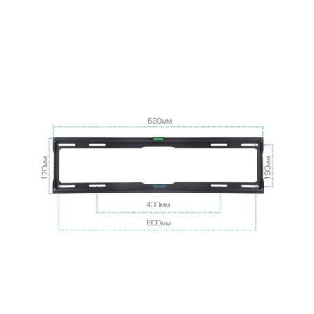 Tuarex OLIMP-112 bracket, for TV, inclined, 32-90 ", up to 40 kg, 25 mm, black-5