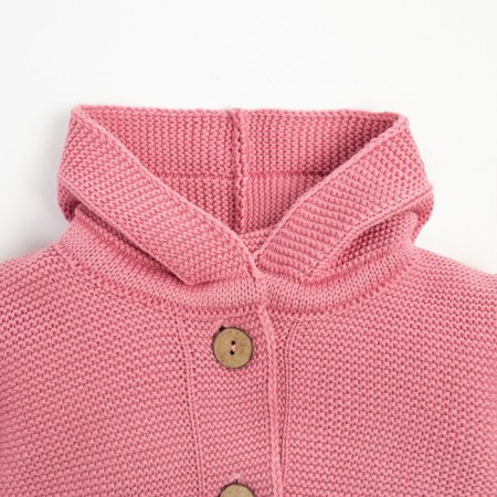 Jumper knitted baby I "Trendy" growth 68-74 cm, pink color-4