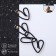 Earrings Metal "hearts" asymmetry, black color