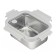Smart Solutions lunch box, glass cover, 800 ml, gray color.
