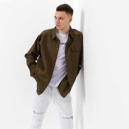 Men's shirt MIST Oversize R.50, khaki-5