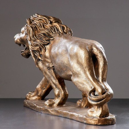 Figure "Leo Walking" left, bronze, 73x23x43cm-1