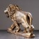 Figure "Leo Walking" left, bronze, 73x23x43cm