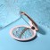 Mirror folding "pattern", d = 9 cm, pink/pink gold color