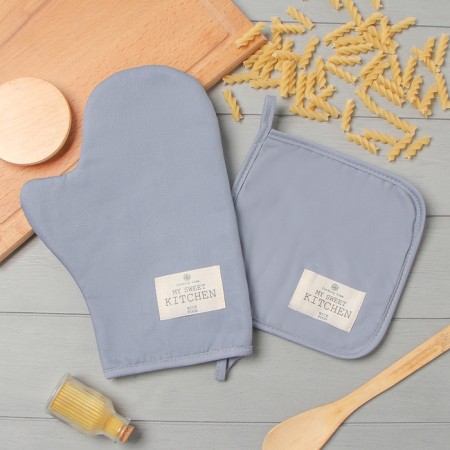 Set of kitchen. Ethel "Kitchen" ceiling, mittens-seizure 20x28cm, 19x19cm tack, 100% HL
