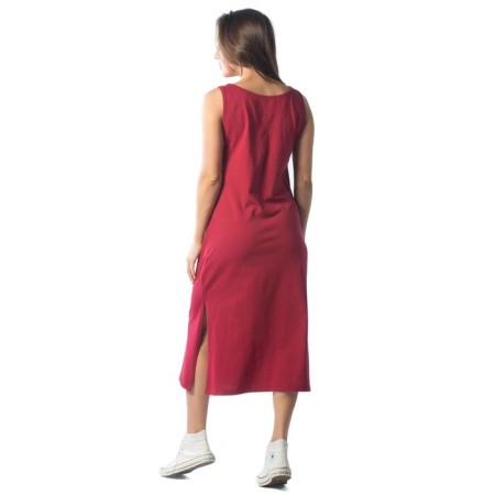 Female dress, size 50, burgundy color-3