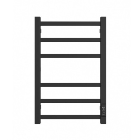Electric towel "Dvin" L Plaza Neo, 600x400 mm, dimmer, black matte-1
