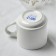 Ceramic "Swallow" mug, 300 ml, white color