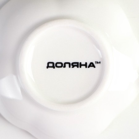 Ceramic sauce with the handle of the share "Flower", 40 ml, 10.5 × 7 cm, white color-3