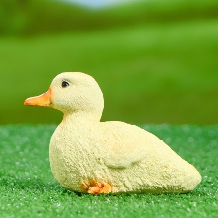 Garden figure "Duckling sits" 14x8x10cm-2
