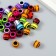 Beads for creativity Plastic "Spear with stripes" Color 25 grams 1.1x0.8x0.7 cm