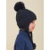 Children's hat, size 51-52, dark blue color