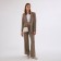 Women's bag with lightning, beige color