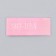 Textile strip "98-104", 5 x 1.1 cm, pink color