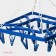 Sushilka for linen suspended square share, 24 clothespins, color mix