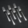 Dessert fork "Mondial", h = 17 cm, thickness 2.5 mm, silver color