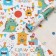 Glossy packaging paper "Funny Birthday", bilateral, 0.49 x 0.7 m