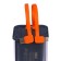 External battery CRR-31, 20,000 mAh, 2USB, 3A, display, QC, Cablepy-C + Lightning, Gray