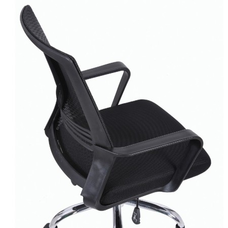 Brabix chair "Daily MG-317", with armrests, chrome, black-9