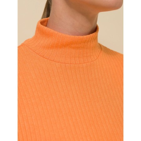 Women's turtleneck, size 50, orange color-3