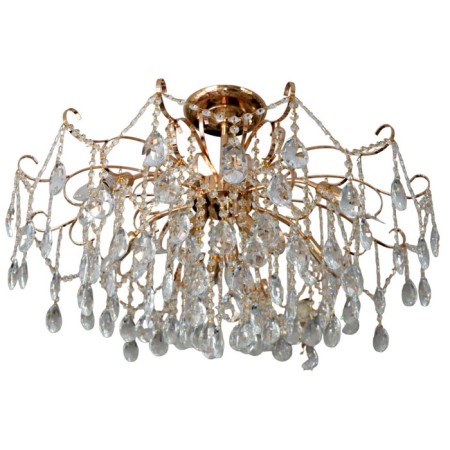 Crystal chandelier Bencrezo B21084/9FGD+CL, 9x40W, E14, 40x80x80 cm, Golden Color