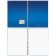 A4 notebook, 80 sheets in a cage on the crest Erichkrause Ice Metallic, plastic cover, elastic band, offset block, whiteness 100%, mix