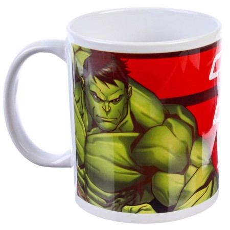 Sublimation mug, 350 ml "bold, strong, smart", avengers-2