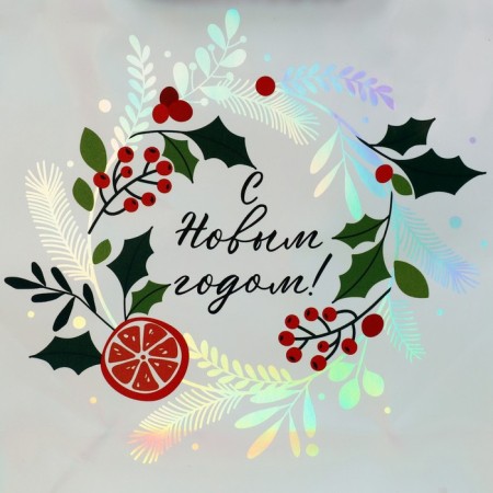 The holographic package "New Year's miracle", S 12 x 15 x 5.5 cm, New Year-3