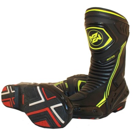 Sports motobots, unisex Moteq terra, size 38, black, yellow-1