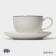 Tea steam porcelain Magistro la Perle, 2 items: a cup 230 ml, a saucer d = 15 cm, white color