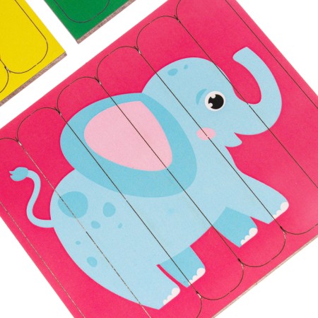 Puzzle. Collect 6 pictures "Africa", bilateral sticks-4