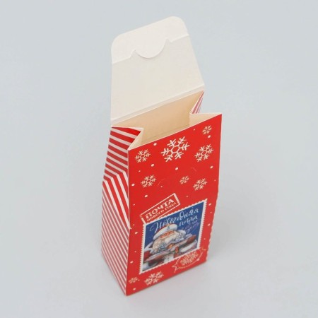 Folding box "New Year's Post", 6 x 14.5 x 3.5 cm, New Year-4