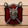 Heraldry "Leo and two sabers"