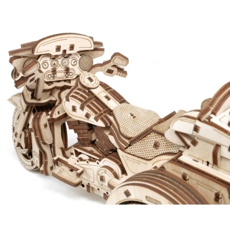 A prefabricated EWA wooden model “Motorcycle. Trike "-16