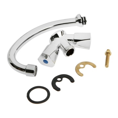 Kitchen mixer Zein Z80103, two-welfare, Cran-boux brass 1/2 ", without eyeliner, chrome-7