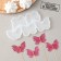Silicone Mold for candies and chocolate "Butterflies", 5 × 3.5 cm, the color is transparent