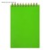 Notepad A6, 80 sheets in the cage on the crest "Green. Neon", plastic cover