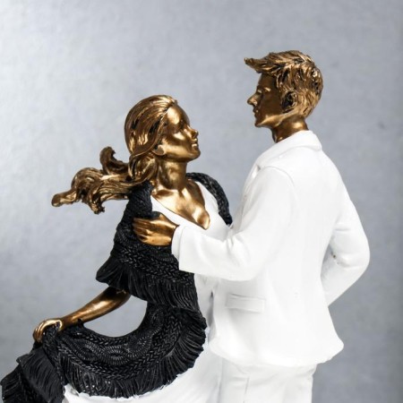 Polystone souvenir "in love with white clothes, with a palactin" 25x10x13 cm-4