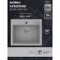 Uperwood Economwood Autonous Autonomous Office, oval, color 003 Gray matte