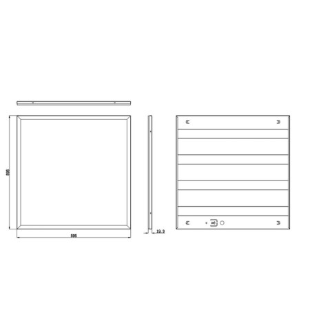 LED LED era SPO-6, 595x595x19 mm, IP40, 36W, 3200LM, 6500K, white-2