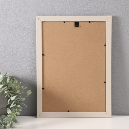 Photo frame Plastic format A4 "Basket weaving" white 24.4x33.1 cm-2