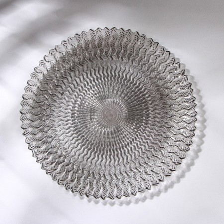 Plate "Retro Grey", D = 21, Color gray