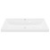 Paola alba shell, half -vested, 80 cm, rectangular