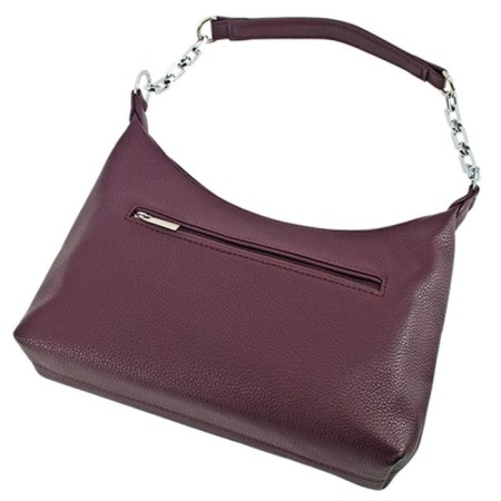 Women's bag B2809-07110, burgundy color, artificial leather, 27x9x16 cm-2