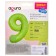 Foil ball 40 "Number" 9 ", color mystic pistachio slim
