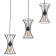 Lamp Bayerlux "Anetta" 3he27 40W black 16x50x23-123cm