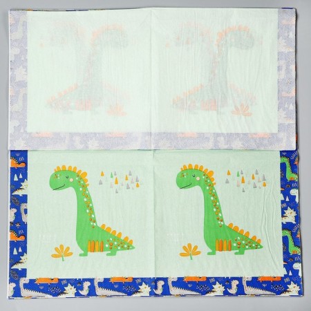 Paper Napkins "Dinosaur", in a set of 20 pcs.-2