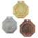Prize medal "2 place", d = 5 cm., Silver color