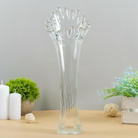 Vase "Coral" Transparent (without decor) 38cm
