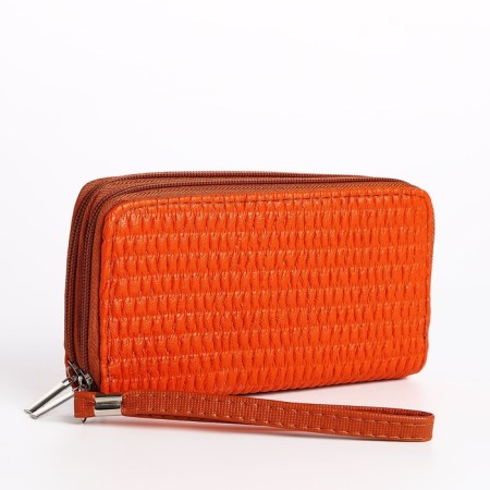 Women's wallet with lightning, orange color